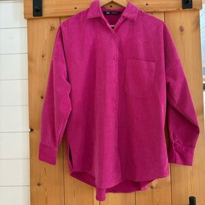Oversized Zara Corduroy Shirt